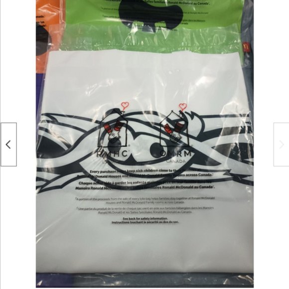 4 McDonalds Tote Bags Halloween 2023 Canada Exclusive Ronald McDonald House - Picture 4 of 4
